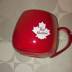 Tim Hortons Maple Leaf Irridecent  Red Mug